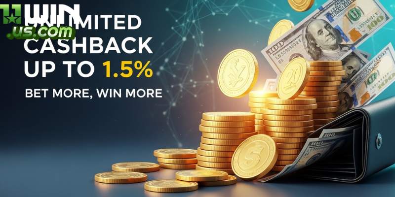 Khuyến mãi hoàn trả tại 11winbett.com lên đến 1,5%